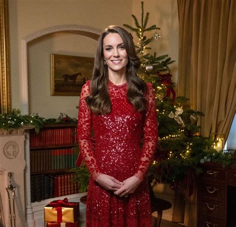 Kate Middleton Wows in Red Dress for Royal Carols: Together at Christmas Promo