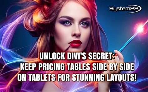 Unlock Divi's Secret for Pricing Tables Side by Side on Tablets Archives - S22 Blog