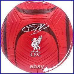 Darwin Nunez Liverpool FC Autographed Nike Strike Soccer Ball | Signed Soccer Ball