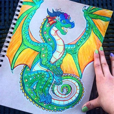 Instagram photo by Drawgonite 🐉 • Apr 9, 2016 at 7:25pm UTC | Wings of fire dragons, Wings of ...