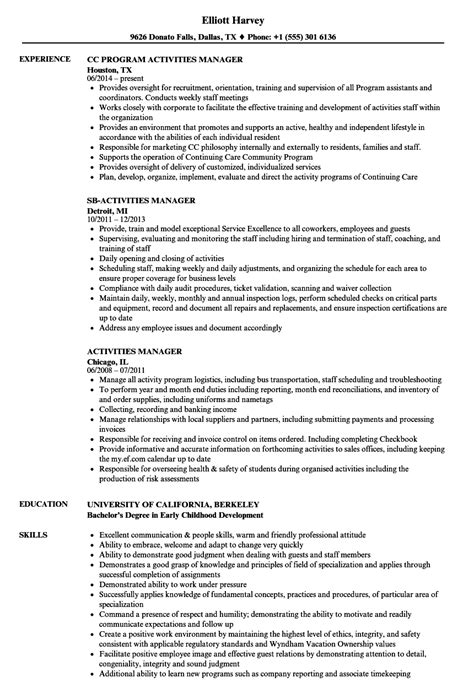 Extracurricular Activities Resume Template Database