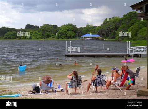 Florida Lake Placid,Lake June in Winter,public park,beach beaches,approaching storm,lightning ...