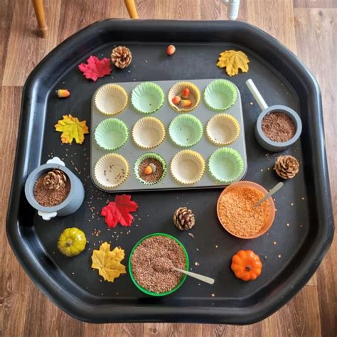 Autumn Tuff Tray Ideas and Sensory Play Activities for Fall