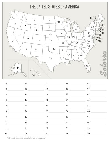 Blank Map Of The United States Of America Quiz | Map Of the United States