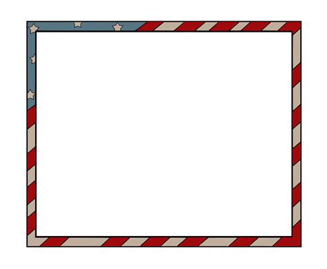 Clipart - worldlabel border americana 4x3.3