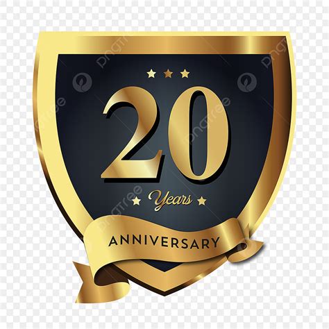 20th Anniversary Vector PNG Images, 20th Anniversary Badge Logo Icon ...