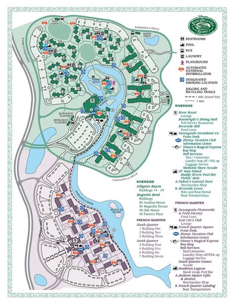 Disney's Port Orleans Riverside map - wdwinfo.com