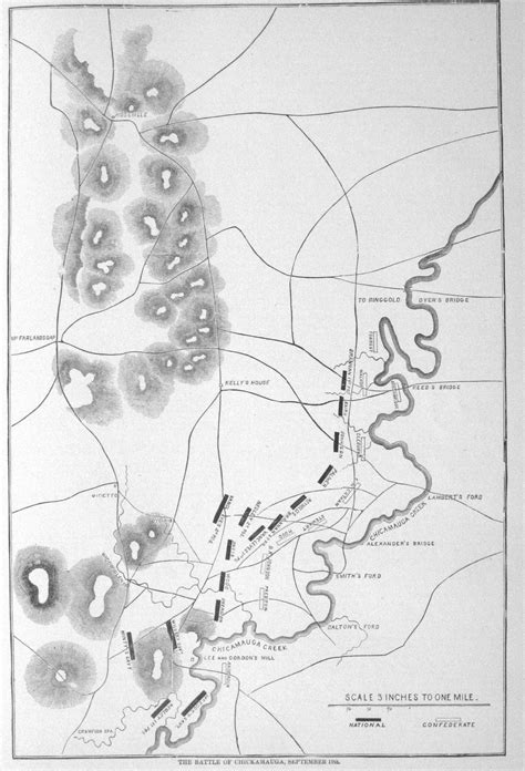 Battle-chickamauga-map-september-19th | Civil War Pictures