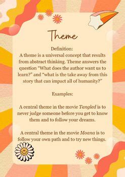 Motif, Symbolism, and Theme Posters for Classroom! | TPT