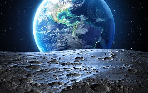 Earth From Moon Wallpaper