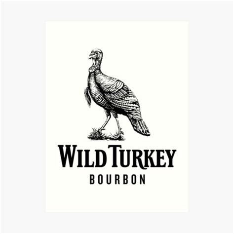 "Wild Turkey Kentucky Straight Bourbon Whiskey logo " Art Print for ...