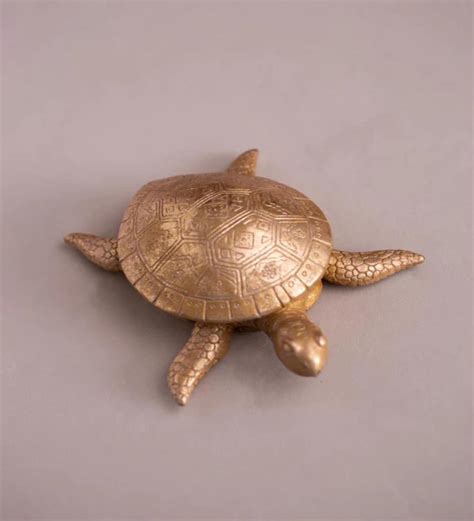 Buy Exquisite Tortoise Gold Resin Figurine at 100% OFF by The Decor Kart | Pepperfry