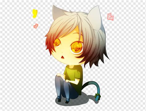 Chibi Cat Anime Desenho Arte, Chibi, criança, mamífero, manga png | PNGWing