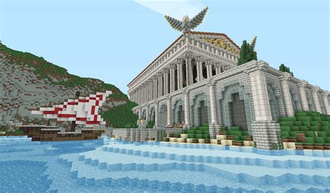 Fond d'écran Minecraft : Temple Romain