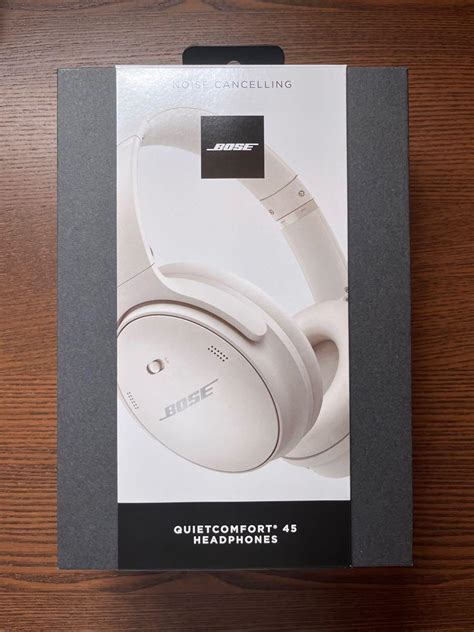 Bose QC45 [White], Audio, Headphones & Headsets on Carousell