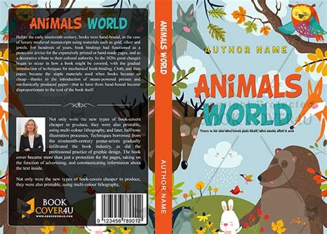 Children Book cover Design - Animals World