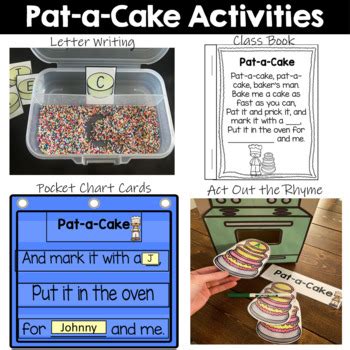 Pat-a-Cake Nursery Rhyme Activities for Toddlers and Preschoolers