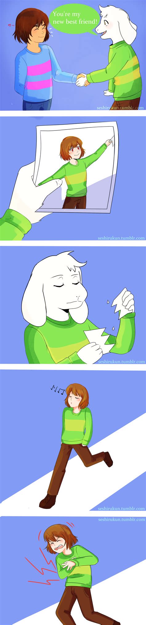 Undertale Comic: Asriel's New Best Friend by atomicheartlight on DeviantArt