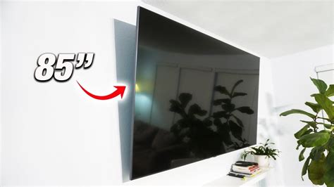 How To Mount 85 Inch TV In A Small Room Wall! DIY Step By Step | 85 ...