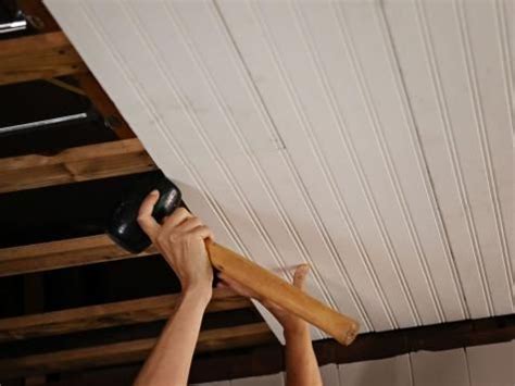 How to Replace a Drop Ceiling With Beadboard Paneling | Dropped ceiling, Ceiling remodel, Drop ...