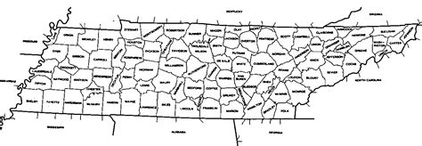 Tennessee County map