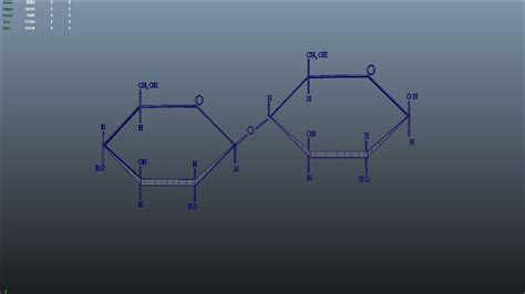 3D Disaccharide Lactose Structure - TurboSquid 1793273