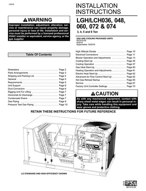 LENNOX LCH SERIES INSTALLATION INSTRUCTIONS MANUAL Pdf Download | ManualsLib