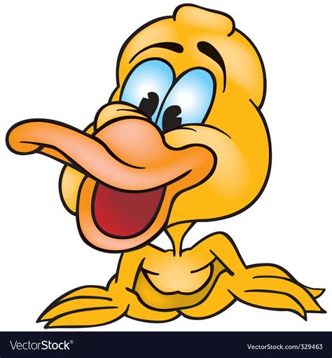 Laughing duck Royalty Free Vector Image - VectorStock