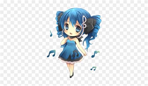 Anime Girl With Light Blue Hair And A Knife - Blue Haired Anime Chibi - Free Transparent PNG ...