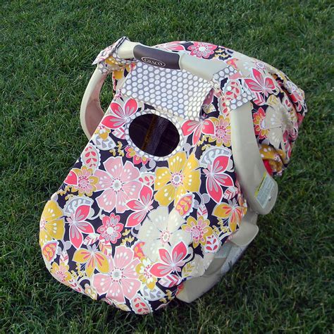 Fitted Infant Car Seat Canopy Cover Single Layer