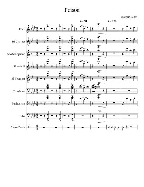 Poison Sheet music | Musescore.com