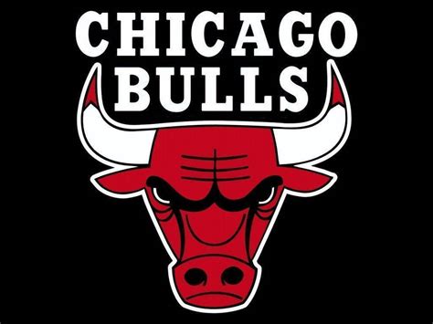 Download Chicago Bulls Logo On Black Wallpaper | Wallpapers.com