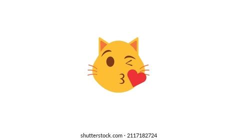 Cat Face Vector Emojivector Emoji Illustration Stock Vector (Royalty ...