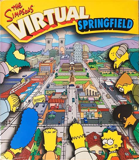 The Simpsons: Virtual Springfield (1997) box cover art - MobyGames