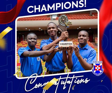 PRESEC Legon are Champions of the 2023 NSMQ