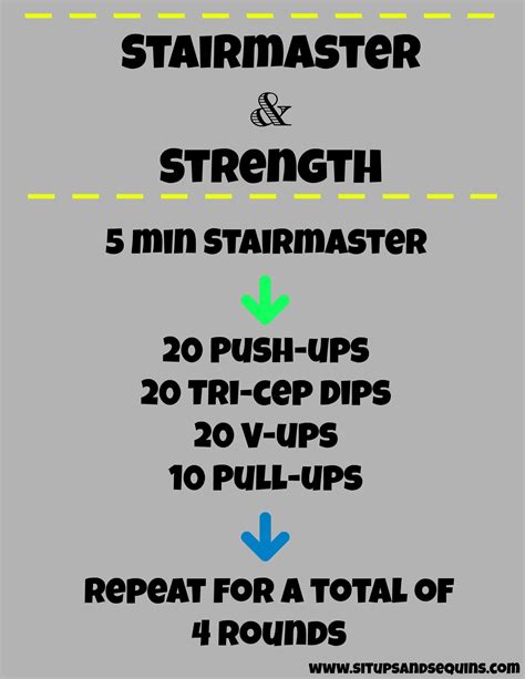 Stairmaster-Strength | V ups, Stairmaster, Strength