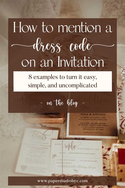 How to Mention a Dress Code on an Invitation
