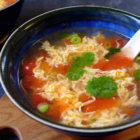 Tomato Egg Drop Soup (番茄蛋汤) - Red House Spice
