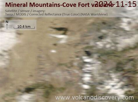 Latest Satellite Images of Mineral Mountains-Cove Fort Volcano