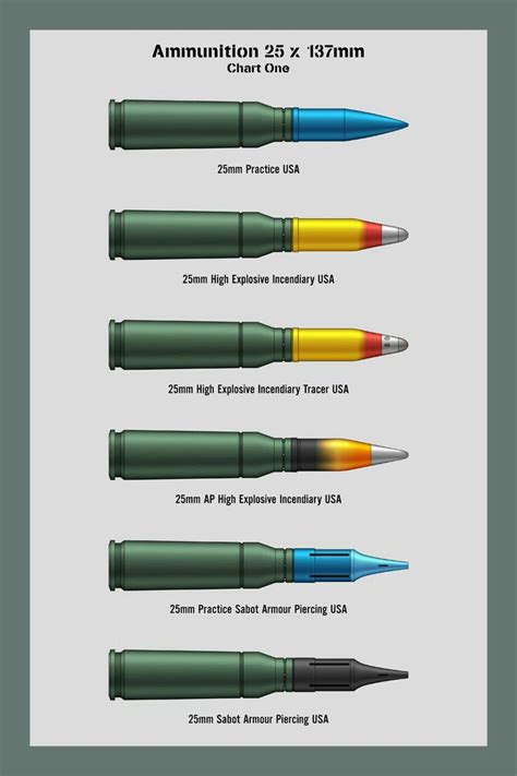 25mm Ammunition Types Military Weapons, Weapons Guns, Guns And Ammo, Rifles, Revolver, Home ...