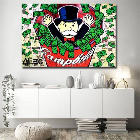 2020 Alec Monopoly Street HD Wall Art Canvas Poster And Print Canvas Painting Decorative Picture ...