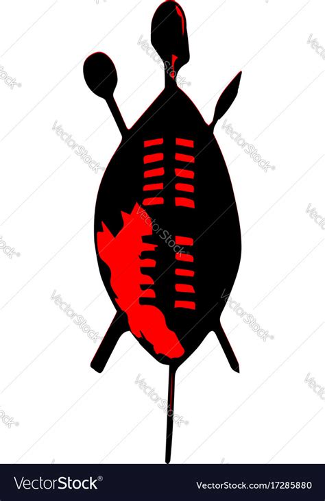 Zulu shield Royalty Free Vector Image - VectorStock