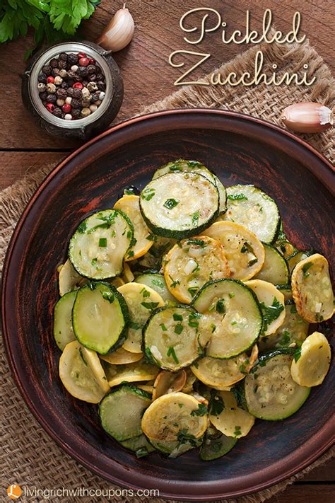 Pickled Zucchini Recipe | Living Rich With Coupons®