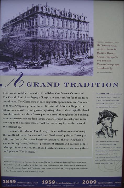 The Grand Hotel - Salem, Oregon - Oregon Historical Markers on ...