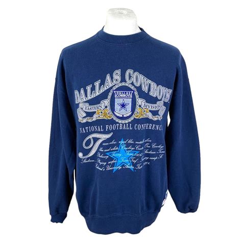 Dallas Cowboys Vintage Sweatshirt Large NFL Nutmeg... - Depop