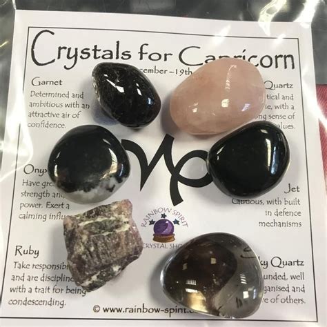 Capricorn Birthstones Crystal Set | Etsy | Birthstones, Crystals, Crystal set