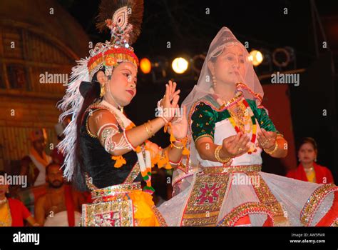 Radha and Krishna- Dance- Manipur-India Stock Photo - Alamy