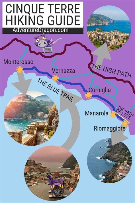 Cinque Terre Hiking Map & Guide – the Best Coastal Trails & Hikes to Walk in Cinque Terre ...