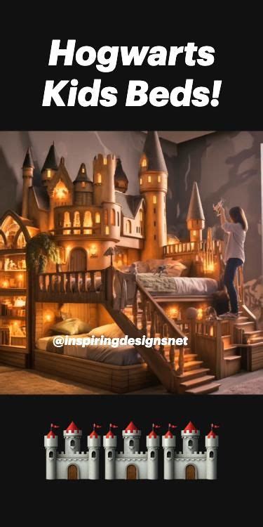 Harry Potter Hogwarts Castle Shaped Kids Beds | Harry potter room decor, Harry potter room ...