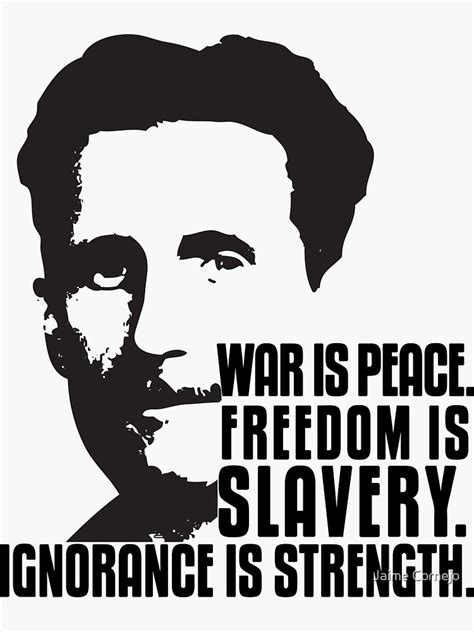 "George Orwell 1984" Sticker for Sale by Yago | Redbubble